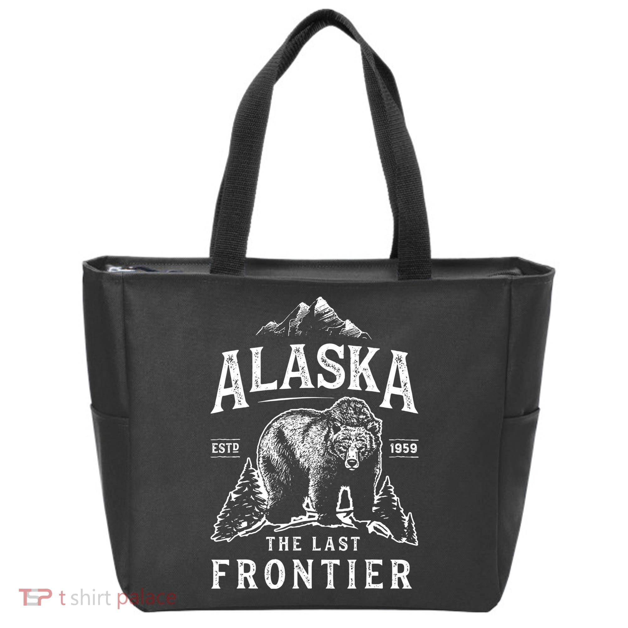 Alaska The Last Frontier Bear Home Tote Bag
