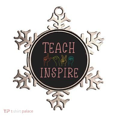 Asl Teach Love Inspire Sign Language Teacher Ornament