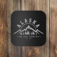 Alaska The Last Frontier Est. 1959 Mountains Nature Coaster thumb 0