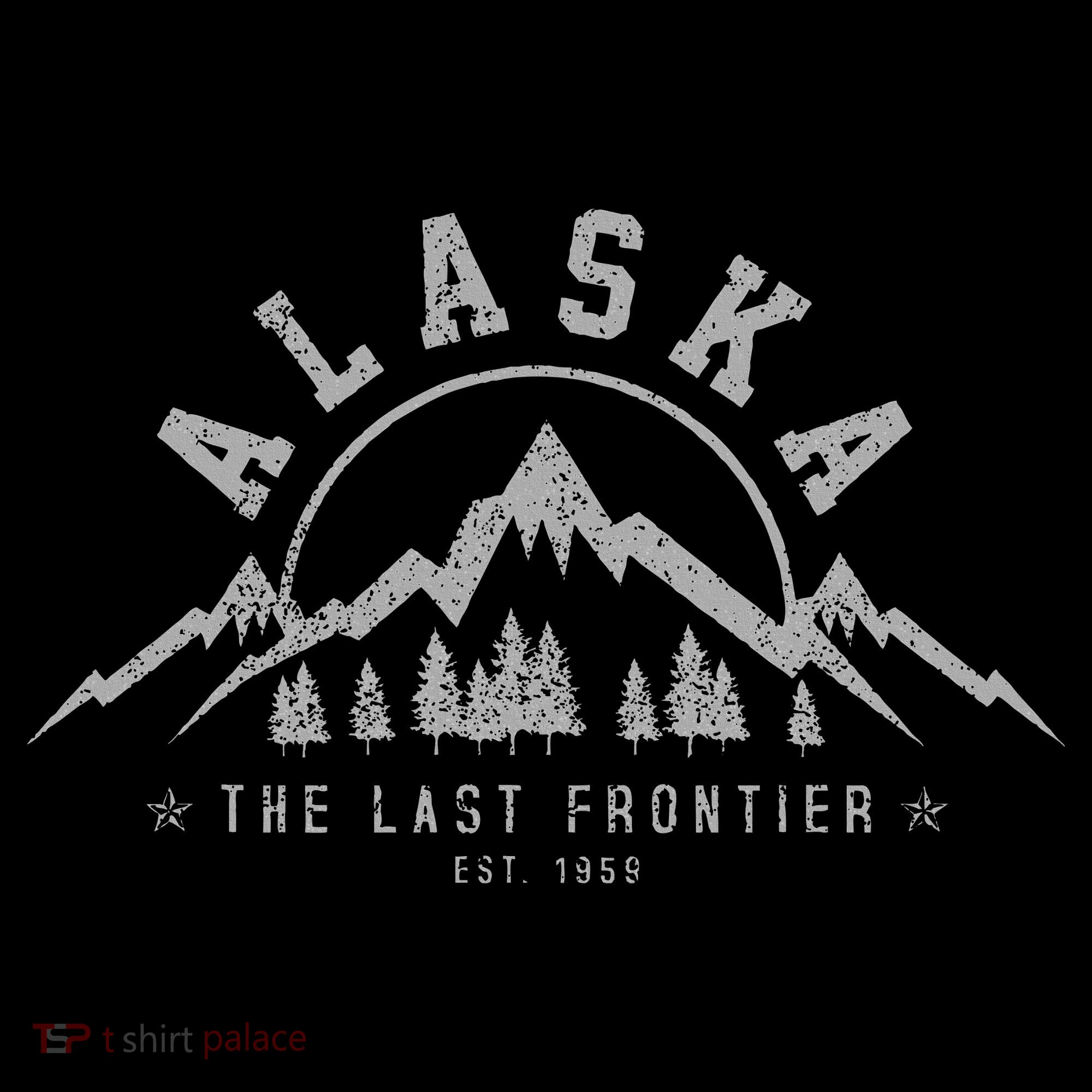 Alaska The Last Frontier Est. 1959 Mountains Nature Women's Hoodie