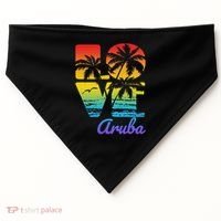 Aruba Tropical Love USA-Made Doggie Bandana thumb 0