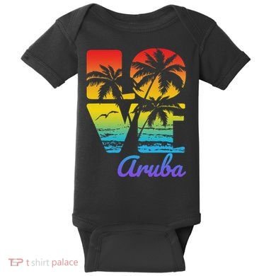 Aruba Tropical Love Baby Bodysuit