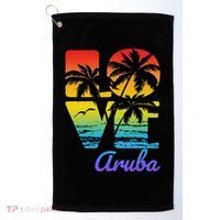 Aruba Tropical Love Golf Towel thumb 0