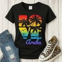 Aruba Tropical Love Women's T-Shirt thumb 3