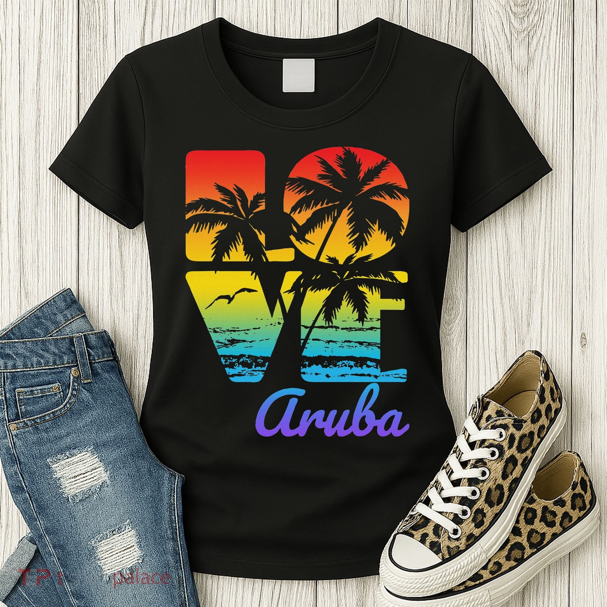 Aruba Tropical Love Women's T-Shirt