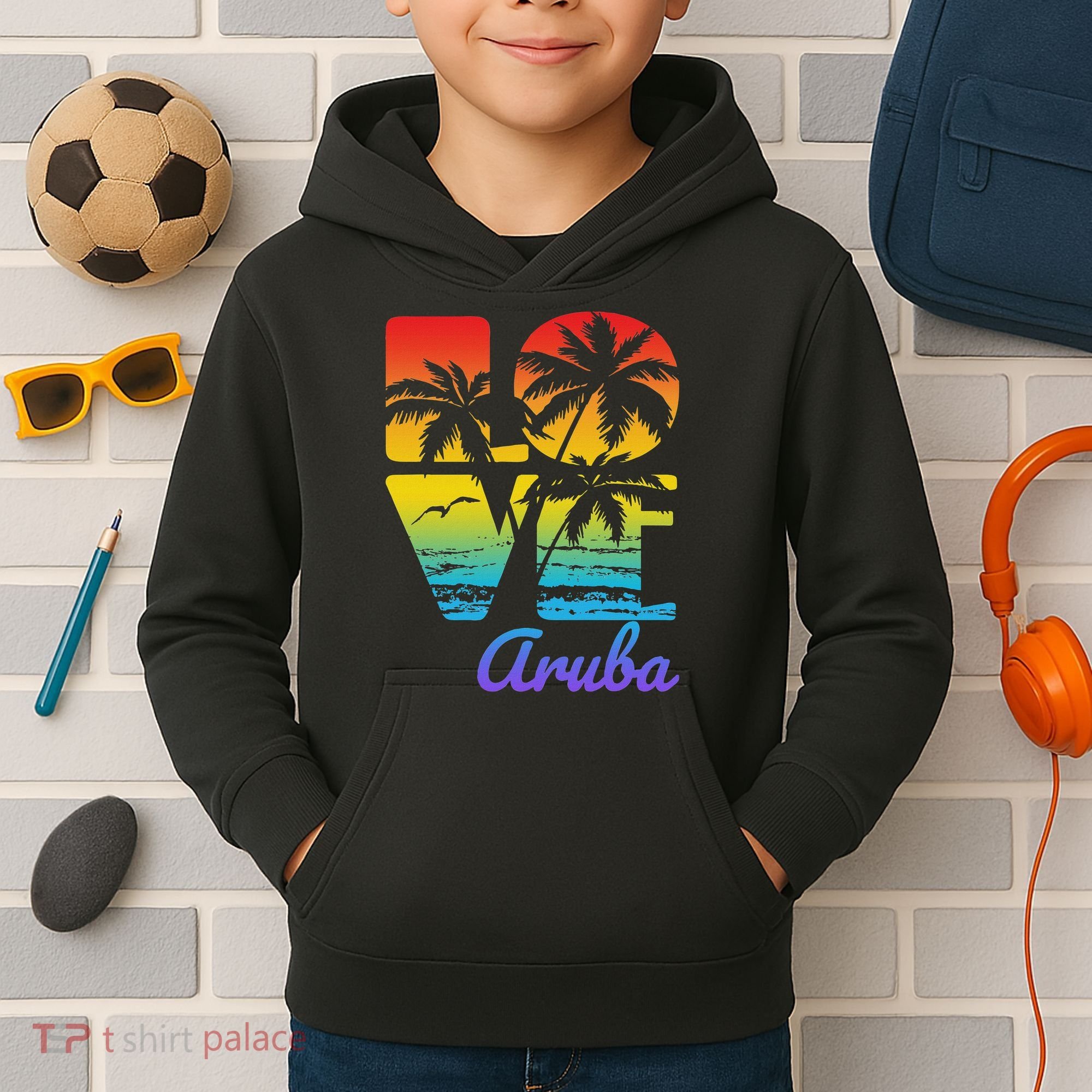 Aruba Tropical Love Kids Hoodie