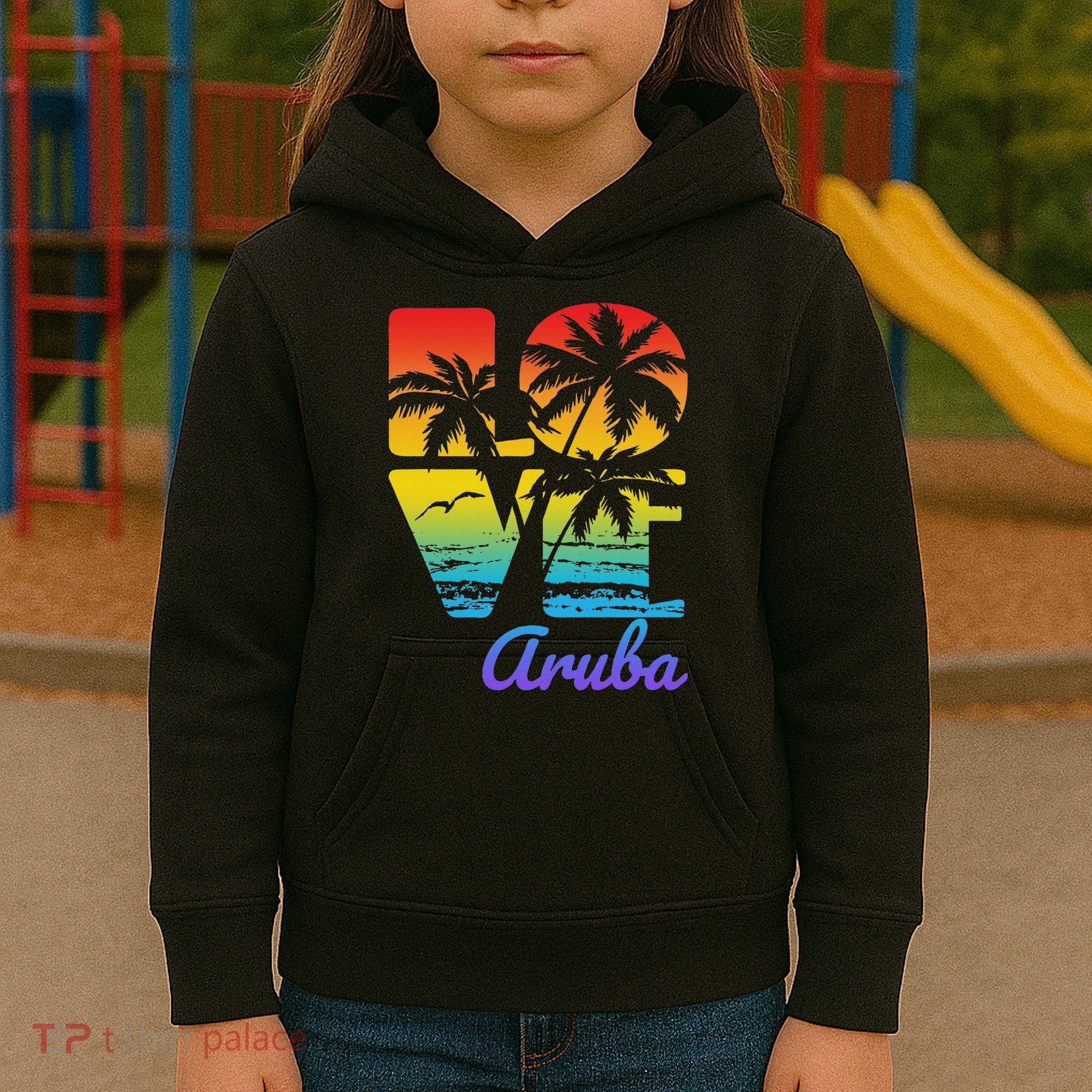Aruba Tropical Love Kids Hoodie