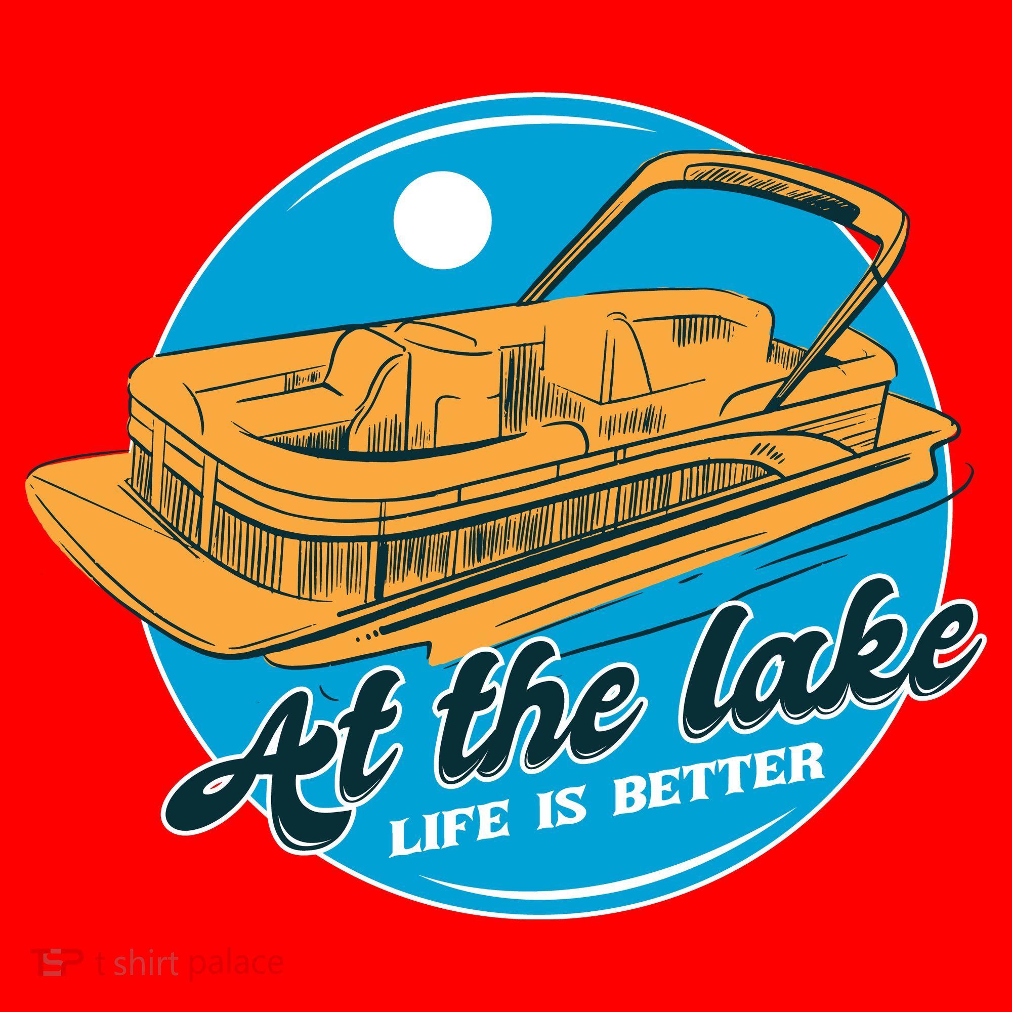 At The Lake Life Is Better Pontoon Santa Hat