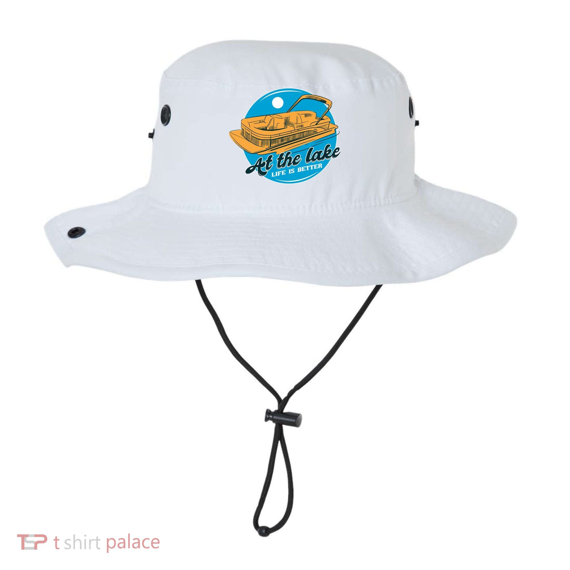 At The Lake Life Is Better Pontoon Bucket Hat