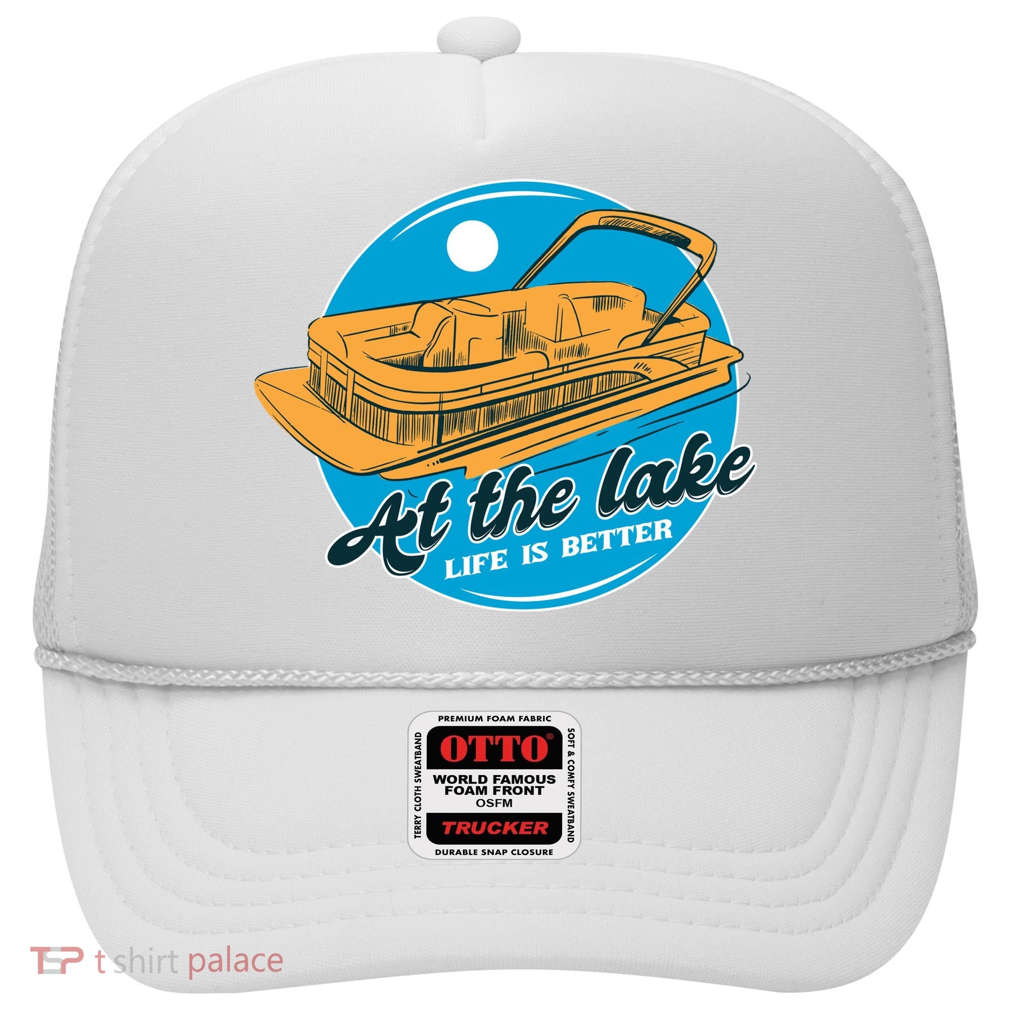 At The Lake Life Is Better Pontoon Hat