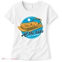 At The Lake Life Is Better Pontoon Women's T-Shirt thumb 0