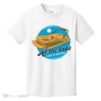 At The Lake Life Is Better Pontoon Kids T-Shirt thumb 0