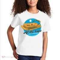 At The Lake Life Is Better Pontoon Kids T-Shirt thumb 2