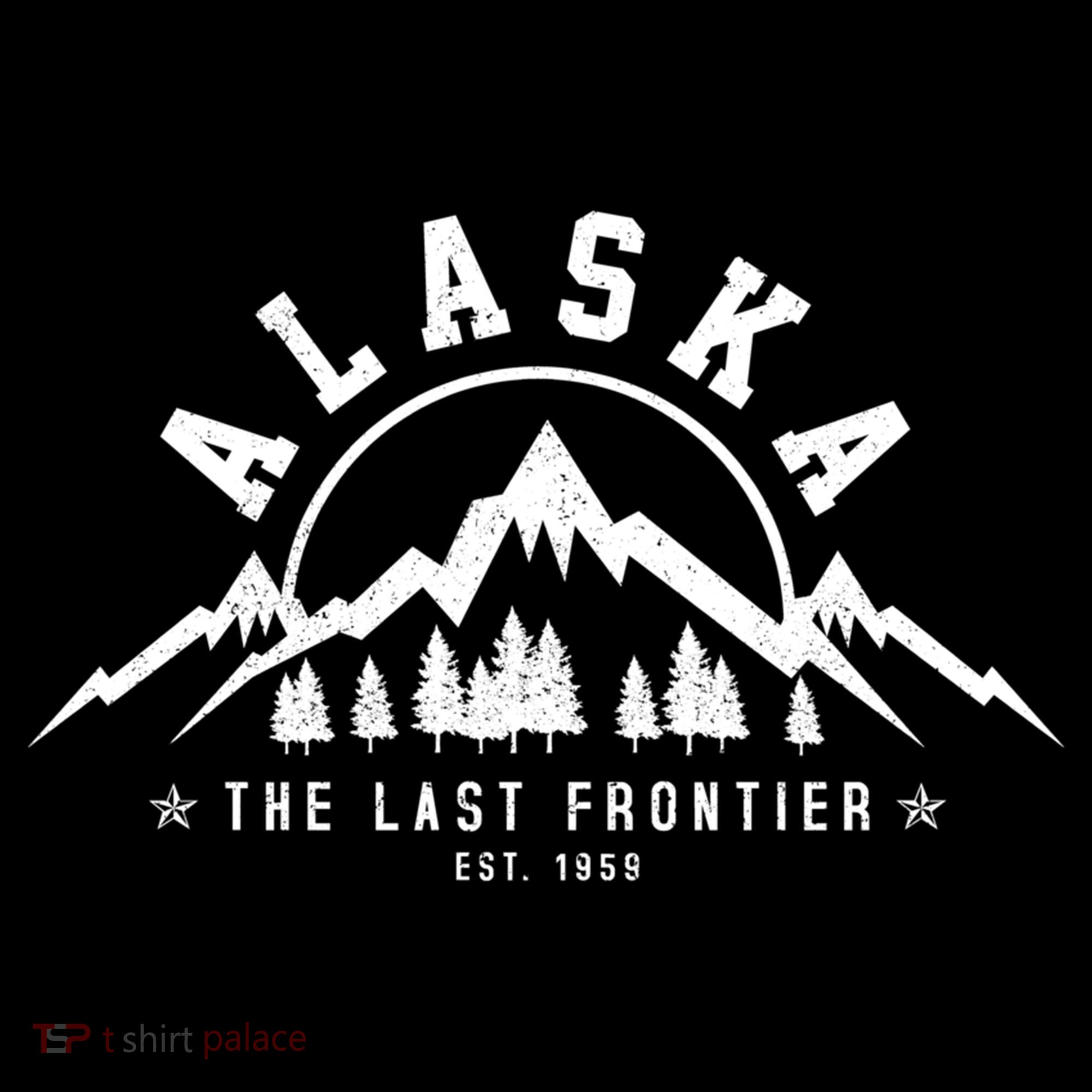 Alaska The Last Frontier Est 1959 Mountains Nature Gift Women's Hoodie