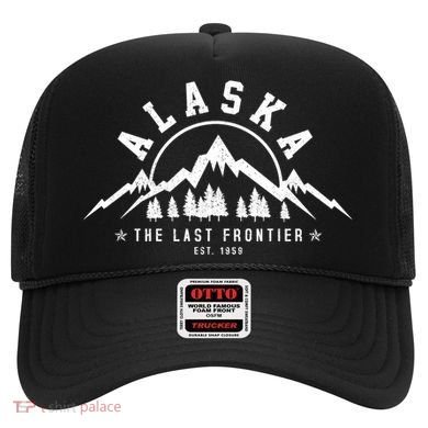 Alaska The Last Frontier Est 1959 Mountains Nature Gift Hat
