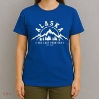 Alaska The Last Frontier Est 1959 Mountains Nature Gift T-Shirt thumb 4