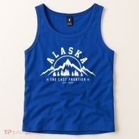 Alaska The Last Frontier Est 1959 Mountains Nature Gift Tank Top thumb 2