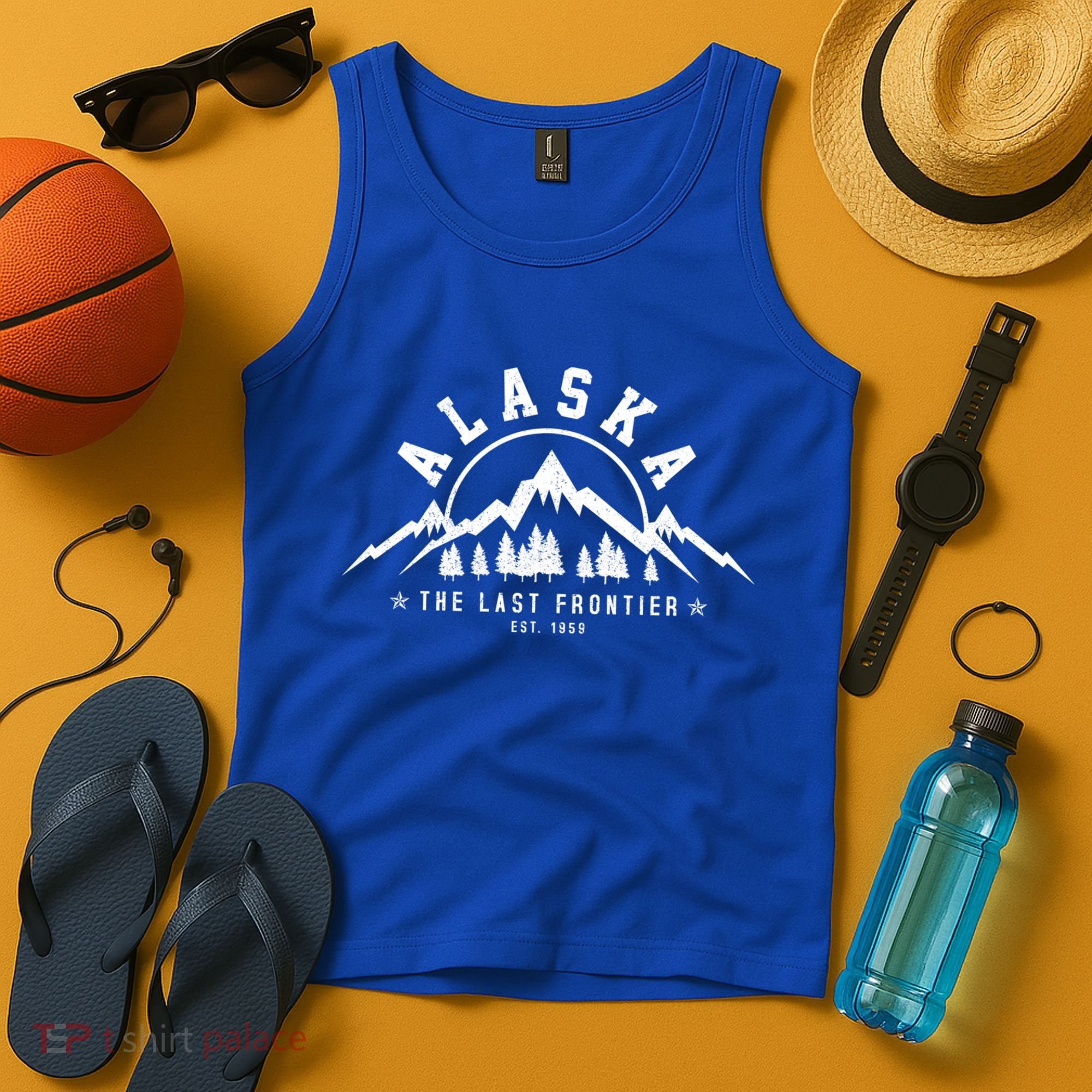 Alaska The Last Frontier Est 1959 Mountains Nature Gift Tank Top