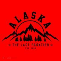 Alaska The Last Frontier Est 1959 Mountains Nature Gift Santa Hat thumb 1