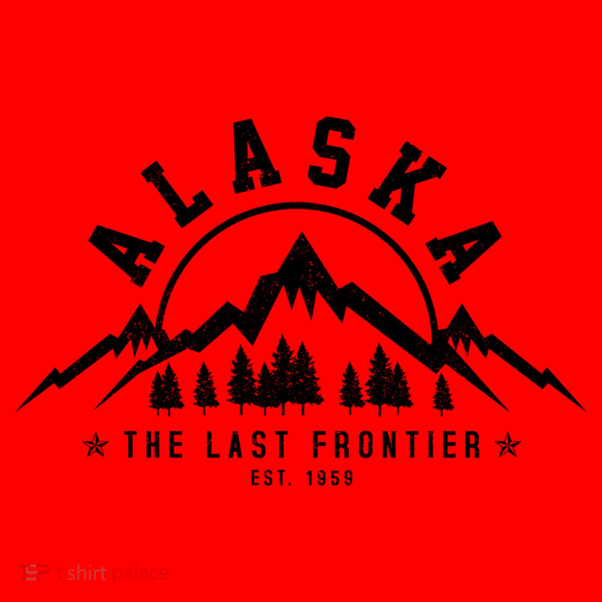Alaska The Last Frontier Est 1959 Mountains Nature Gift Santa Hat