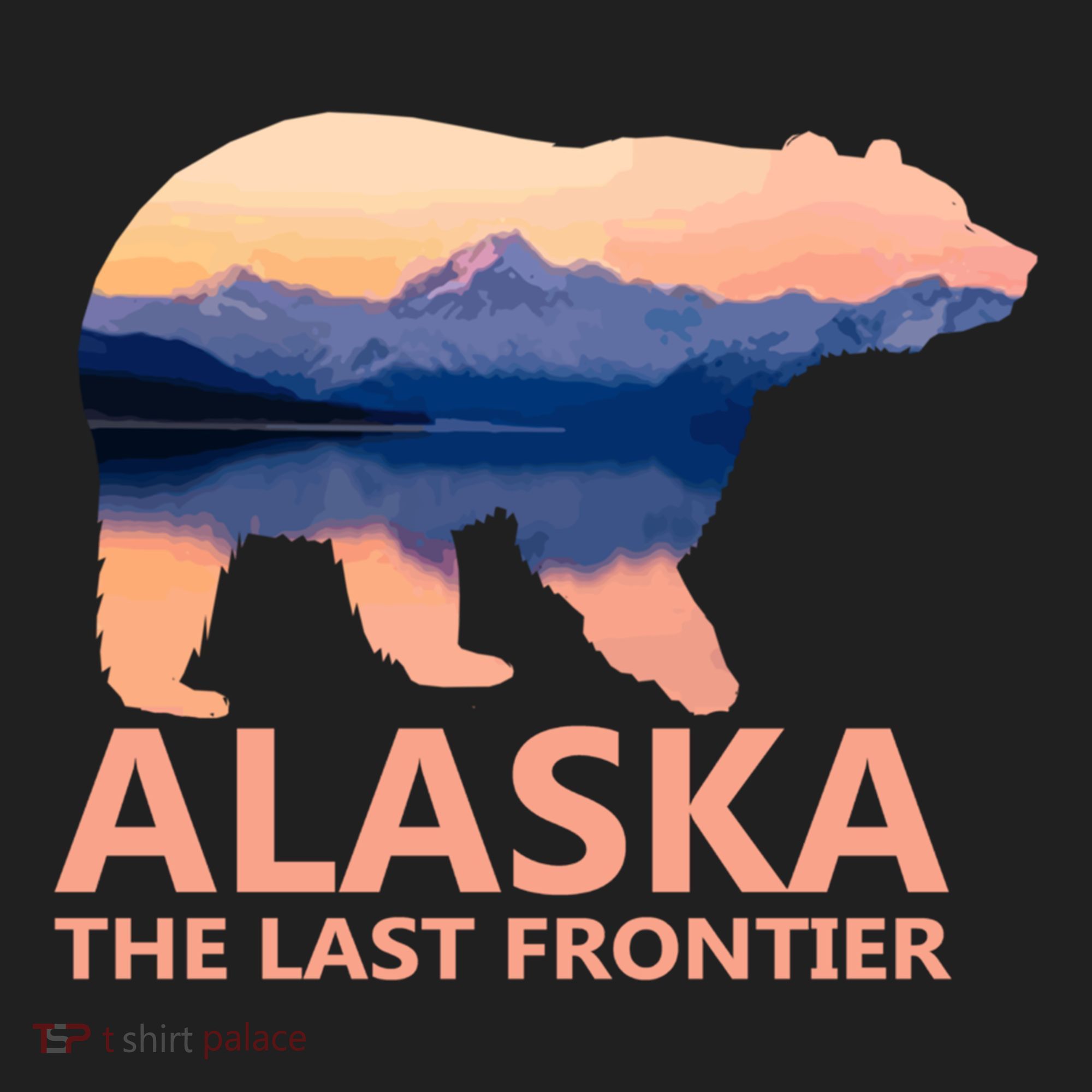 Alaska The Last Frontier Grizzly Bear Lake Gift Funny Gift Women's Sweatshirt