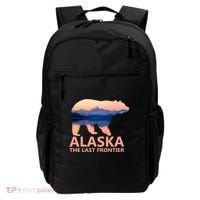 Alaska The Last Frontier Grizzly Bear Lake Gift Funny Gift Backpack thumb 0