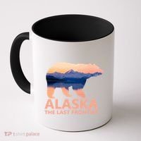 Alaska The Last Frontier Grizzly Bear Lake Gift Funny Gift Coffee Mug thumb 0
