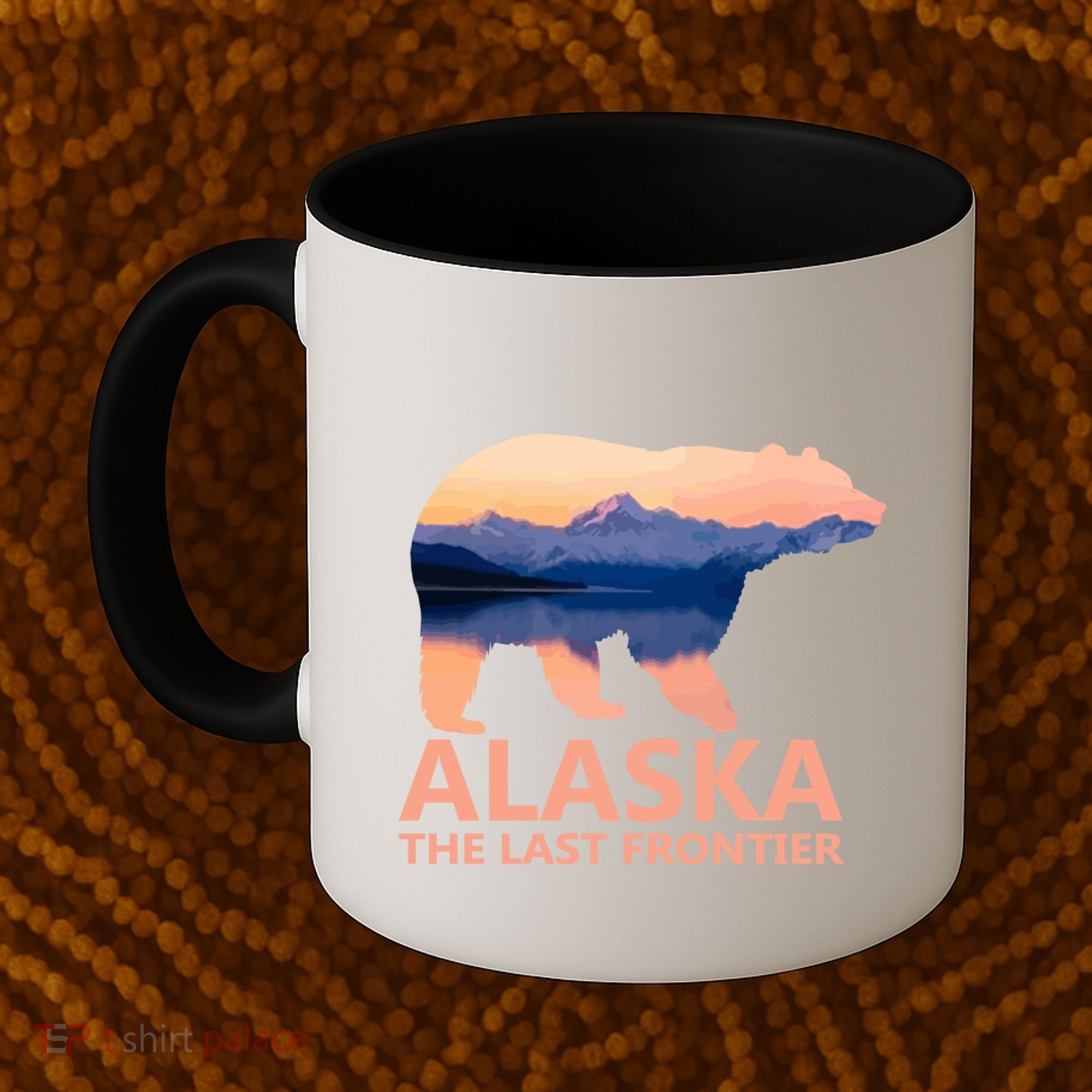 Alaska The Last Frontier Grizzly Bear Lake Gift Funny Gift Coffee Mug