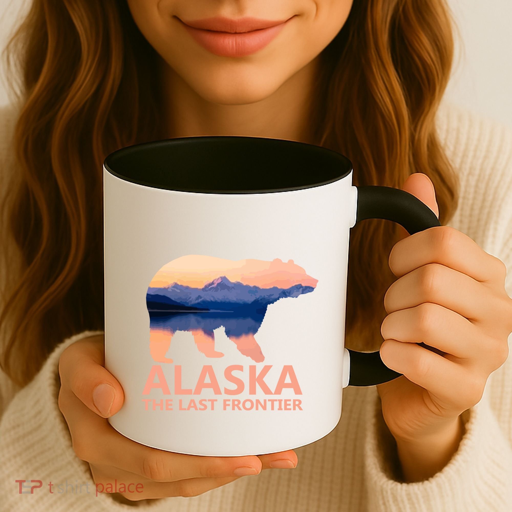 Alaska The Last Frontier Grizzly Bear Lake Gift Funny Gift Coffee Mug