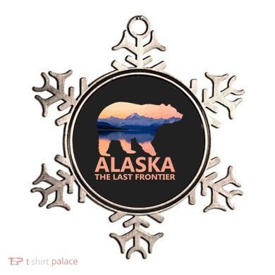 Alaska The Last Frontier Grizzly Bear Lake Gift Funny Gift Ornament