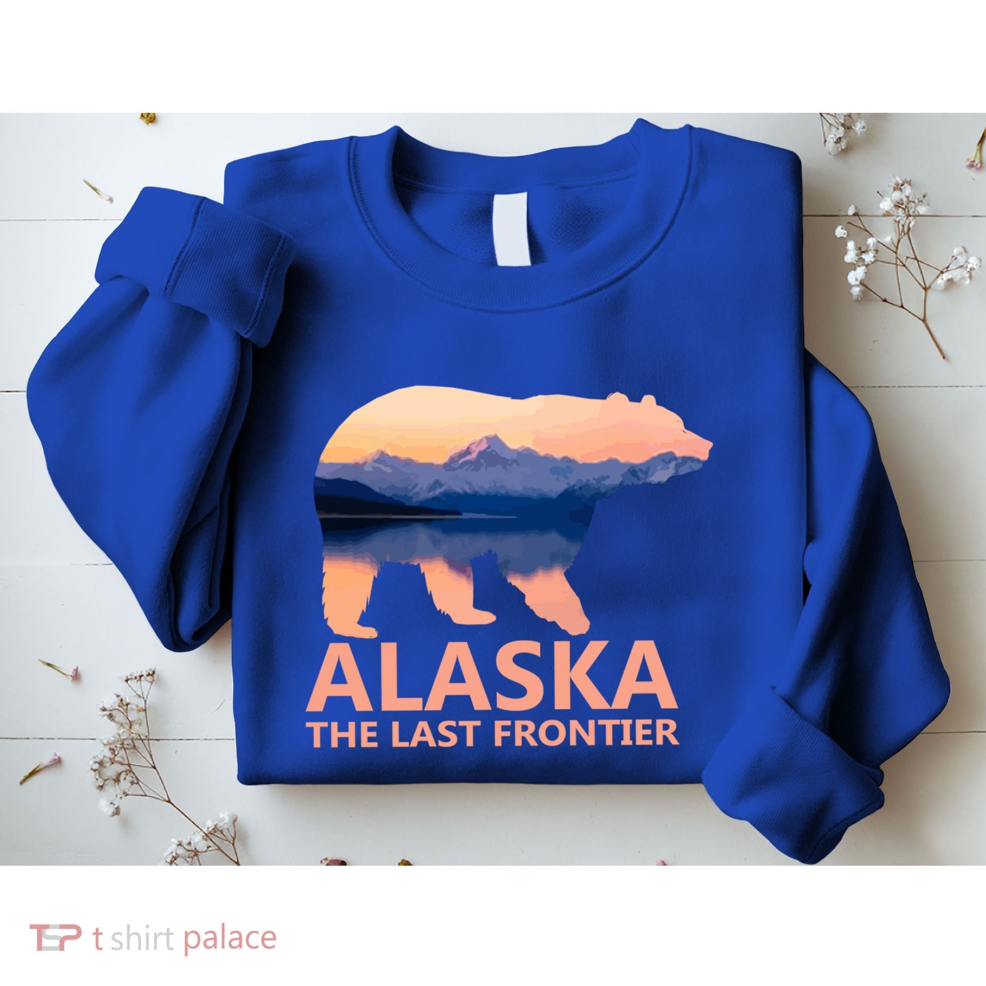 Alaska The Last Frontier Grizzly Bear Lake Gift Funny Gift Sweatshirt