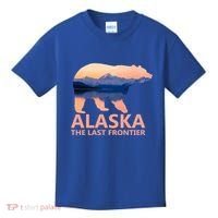 Alaska The Last Frontier Grizzly Bear Lake Gift Funny Gift Kids T-Shirt thumb 0