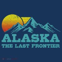 Alaska The Last Frontier Vintage Mountains Sunset Souvenir T-Shirt thumb 7
