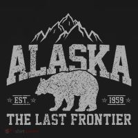 Alaska The Last Frontier Est 1959 Grizzly Bear Mountains Hoodie thumb 7