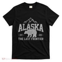 Alaska The Last Frontier Est 1959 Grizzly Bear Mountains T-Shirt thumb 0