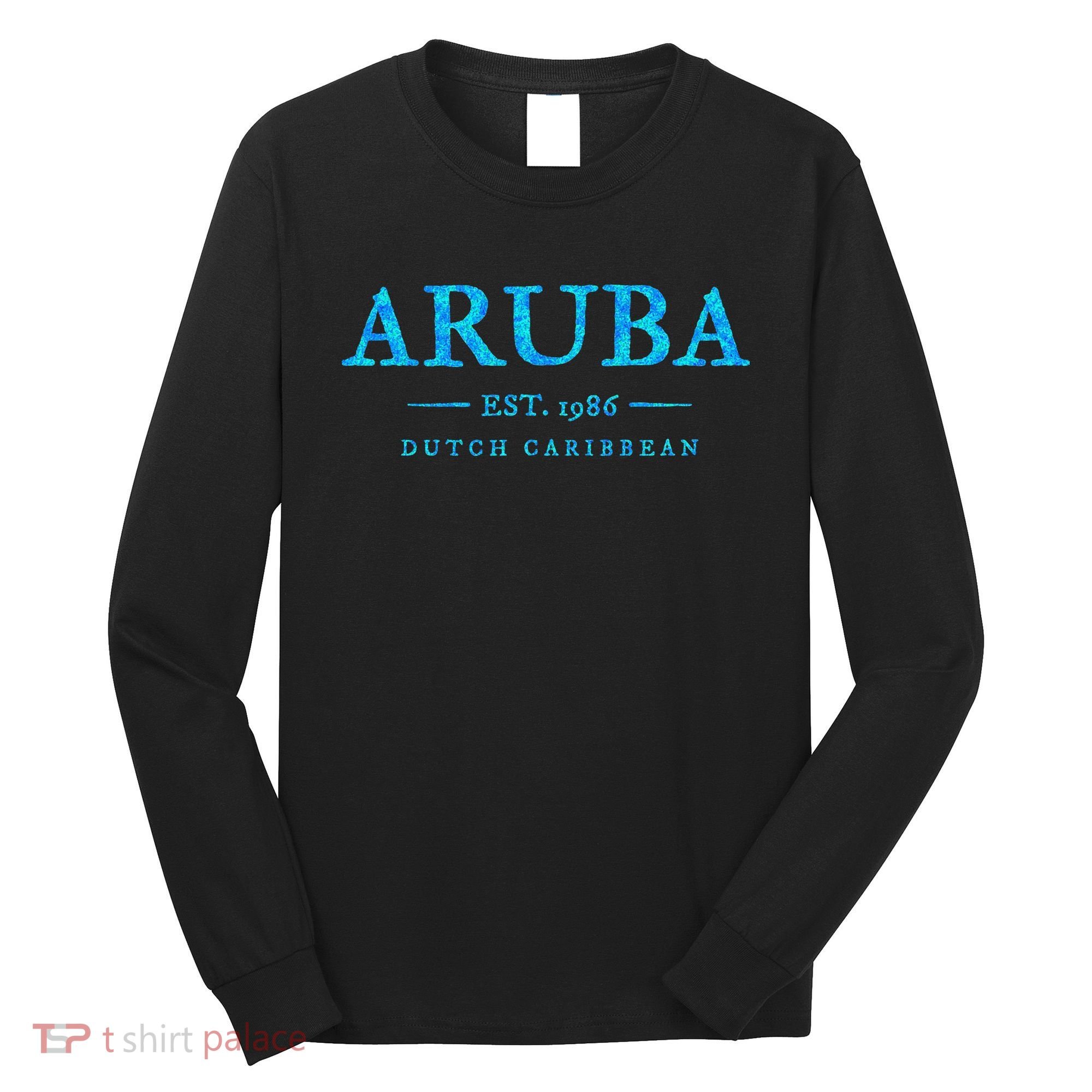 Aruba Throwback Letter Souvenir Long Sleeve Shirt