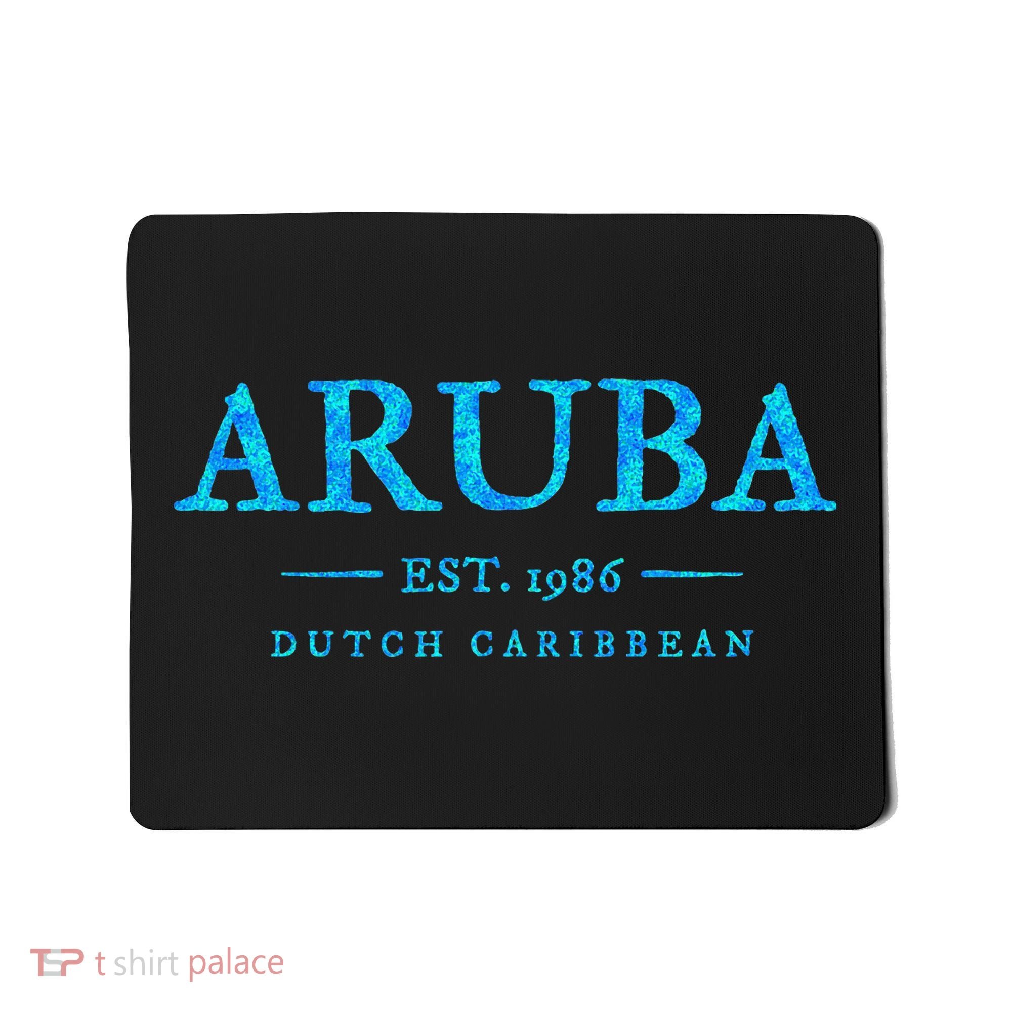 Aruba Throwback Letter Souvenir Mousepad