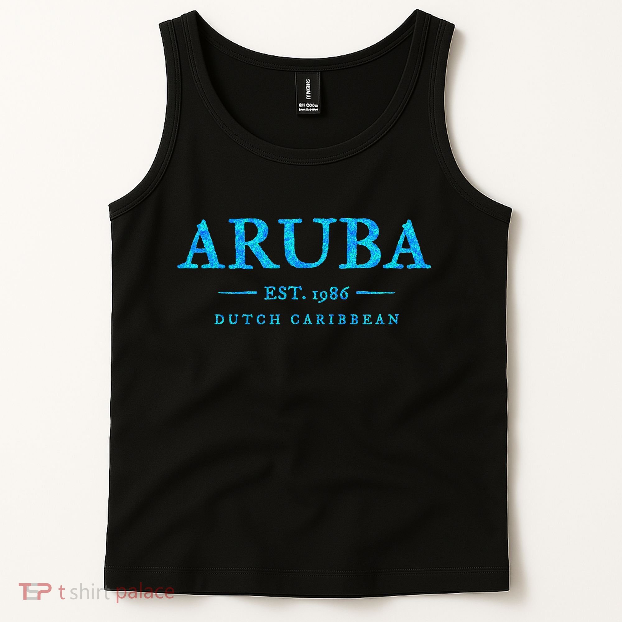 Aruba Throwback Letter Souvenir Tank Top