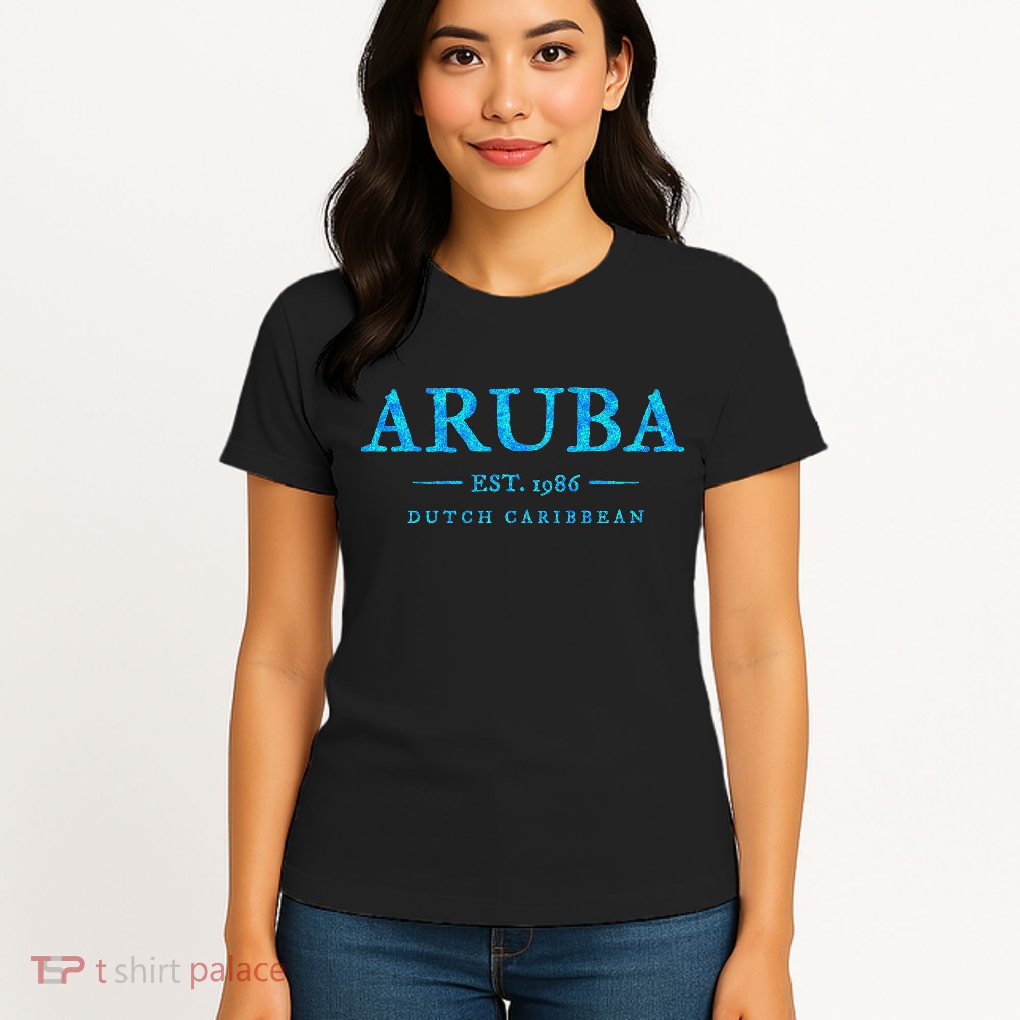 Aruba Throwback Letter Souvenir Women's T-Shirt