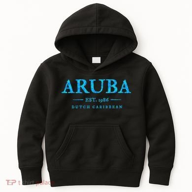 Aruba Throwback Letter Souvenir Kids Hoodie