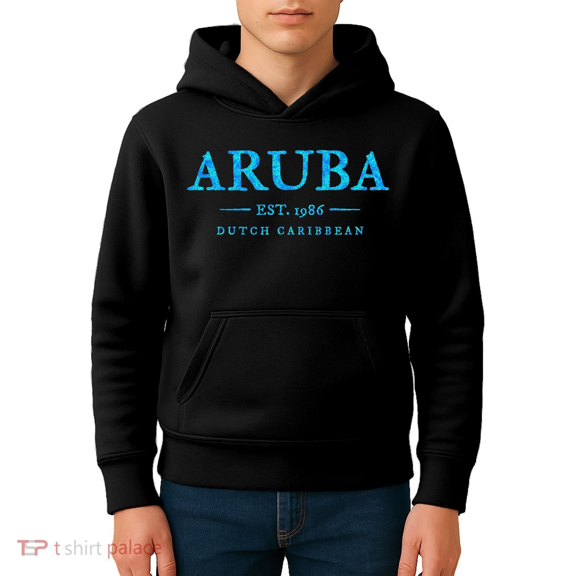 Aruba Throwback Letter Souvenir Kids Hoodie