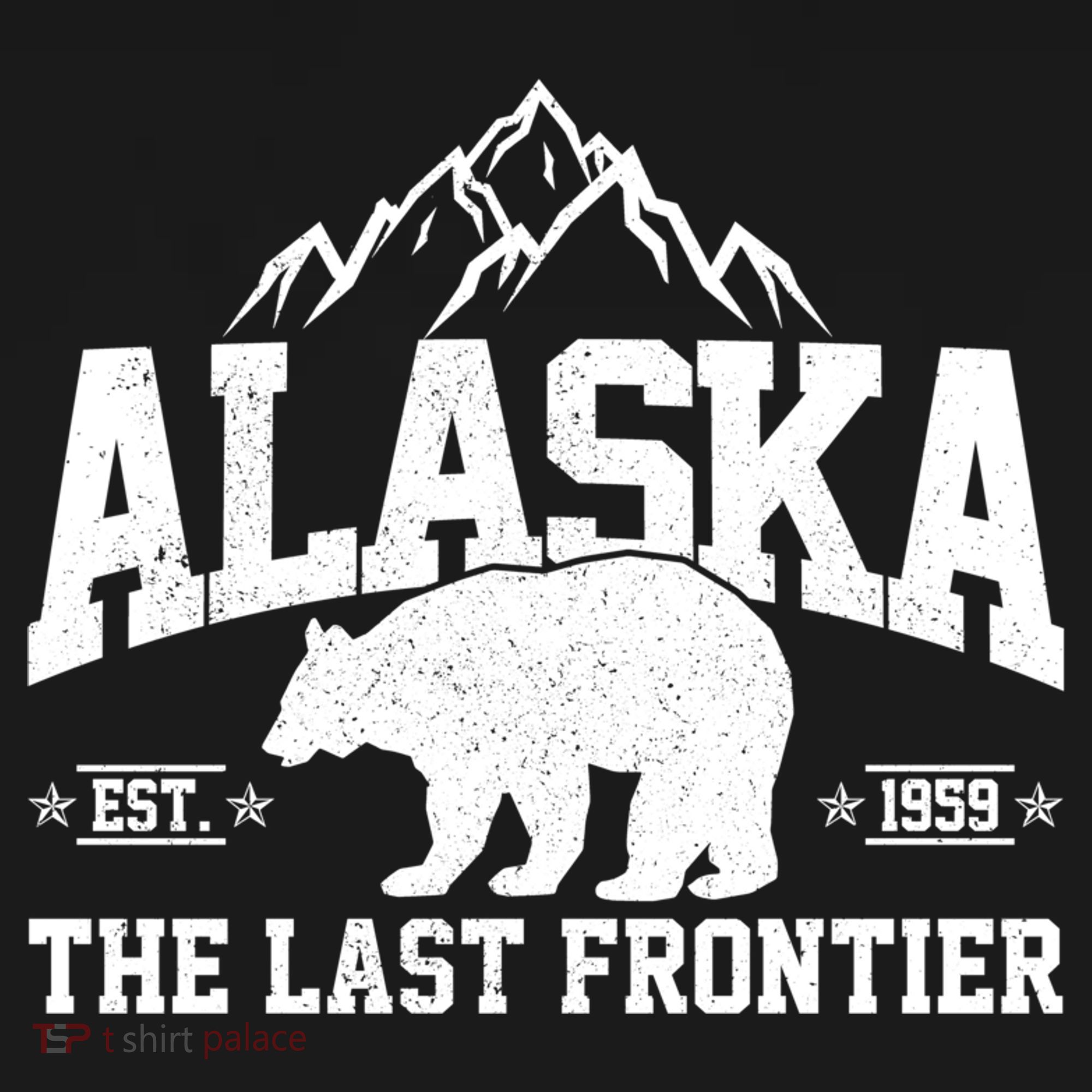 Alaska The Last Frontier EST 1959 Grizzly Bear Mountains Backpack