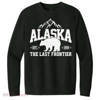 Alaska The Last Frontier EST 1959 Grizzly Bear Mountains V.I.T. Fleece Crew Sweatshirt thumb 0