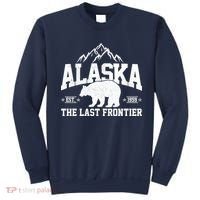 Alaska The Last Frontier EST 1959 Grizzly Bear Mountains Sweatshirt thumb 0