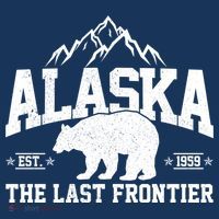 Alaska The Last Frontier EST 1959 Grizzly Bear Mountains Women's Hoodie thumb 2