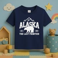 Alaska The Last Frontier EST 1959 Grizzly Bear Mountains Toddler T-Shirt thumb 3