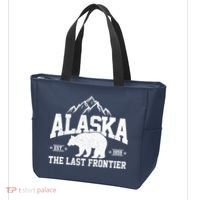 Alaska The Last Frontier EST 1959 Grizzly Bear Mountains Tote Bag thumb 3