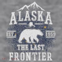 Alaska The Last Frontier Adventure Alaskan Home Gift Women's Racerback Cropped Tank thumb 2