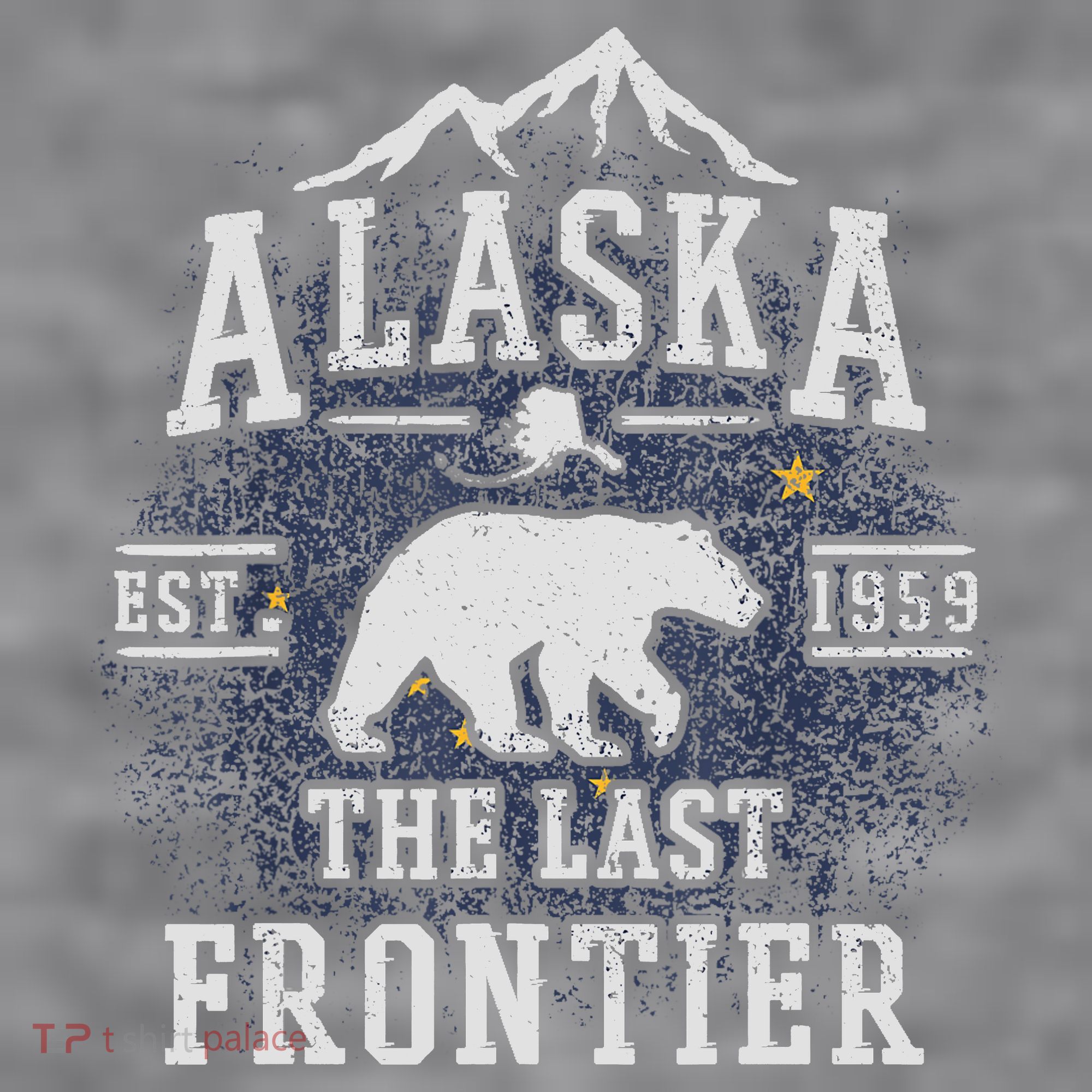 Alaska The Last Frontier Adventure Alaskan Home Gift Women's Racerback Cropped Tank