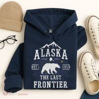 Alaska The Last Frontier Adventure Alaskan Home Gift Hoodie thumb 4